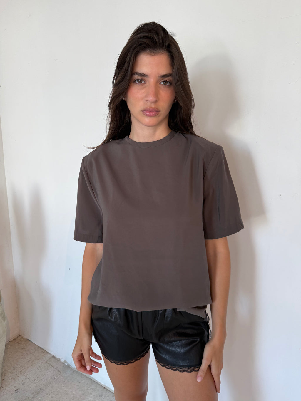 SS Top with Shoulder Pads