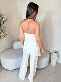 Satin Strapless Set