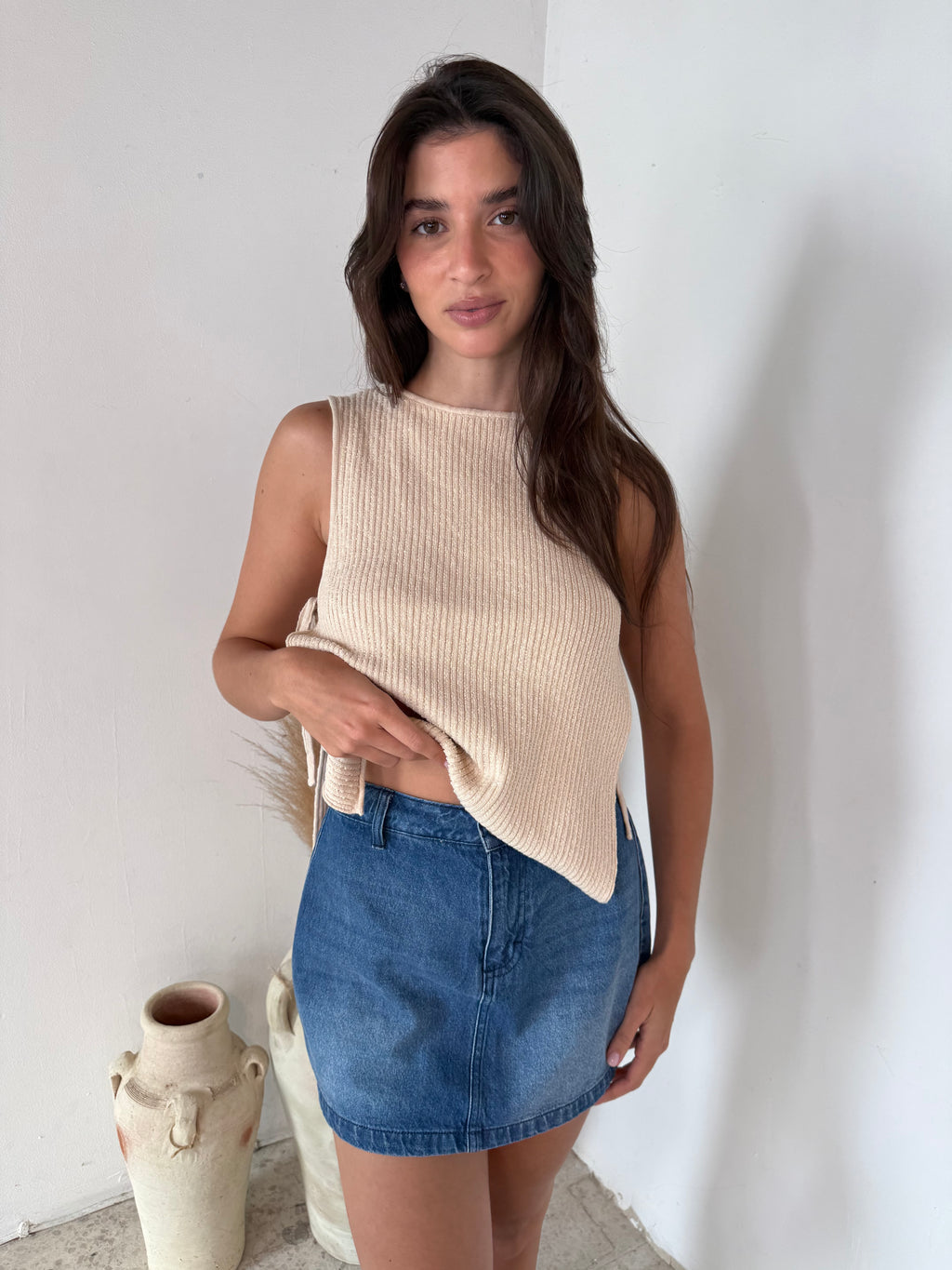 Denim Skort