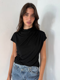 Draped Jersey Top