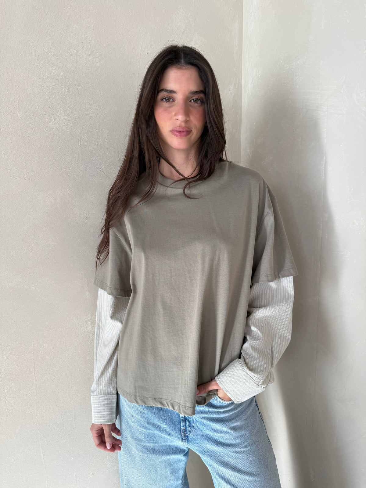 Olive LS Top