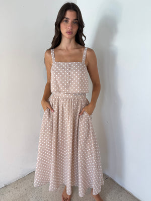 Polka Dot Top & Skirt Set