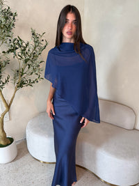 Sheer Cape Dress