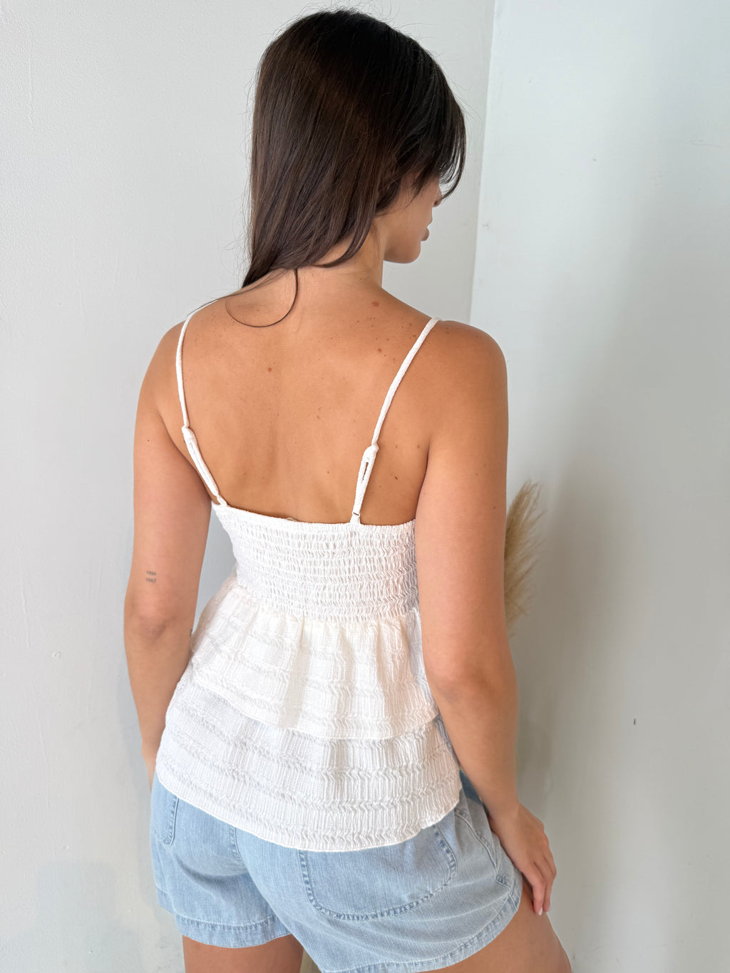 Light Denim Drawstring Short