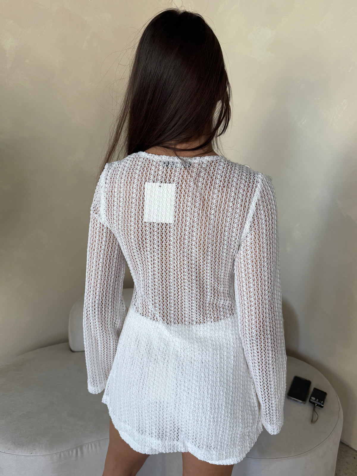 LS Knit White Set