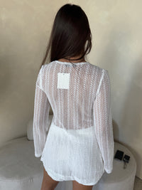 LS Knit White Set
