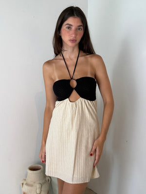 Stripe Crochet Dress