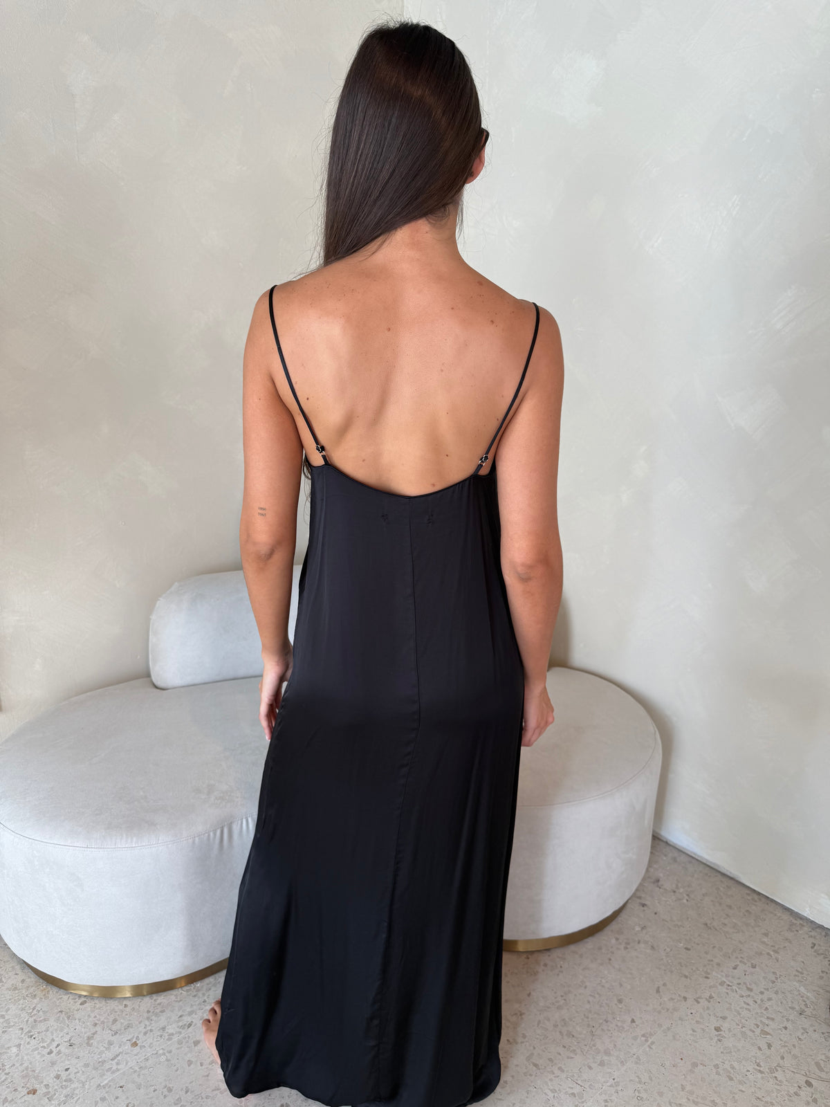 Satin Strappy Dress
