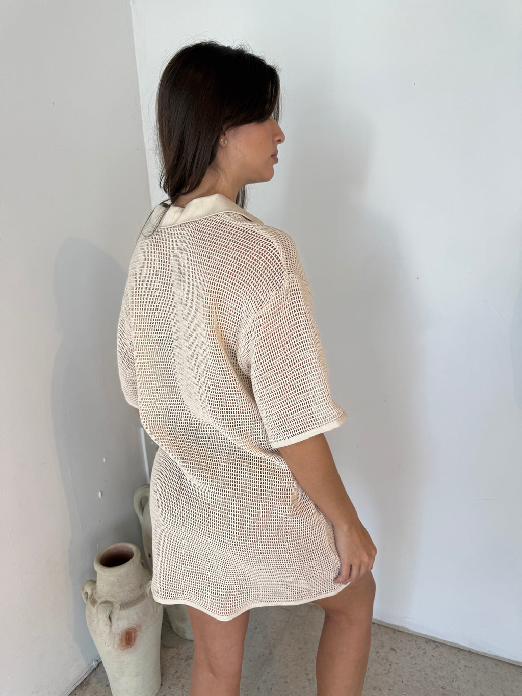 SS Button Down Cover up