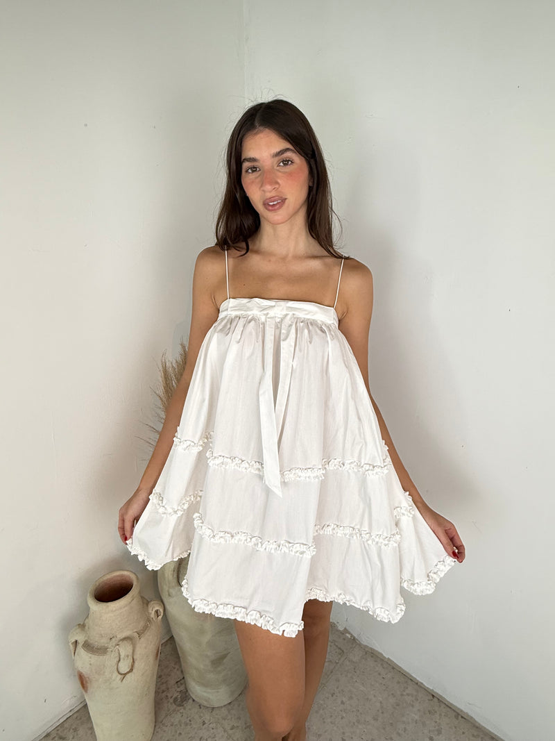 Ruffle Babydoll Mini Dress