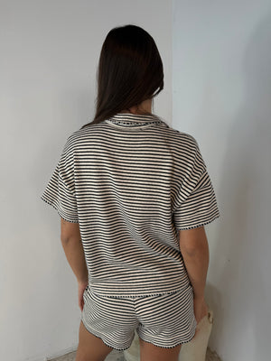 Knitted SS Stripe Set