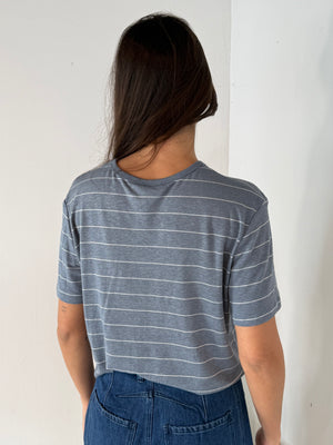 Stripe Linen Cotton Top