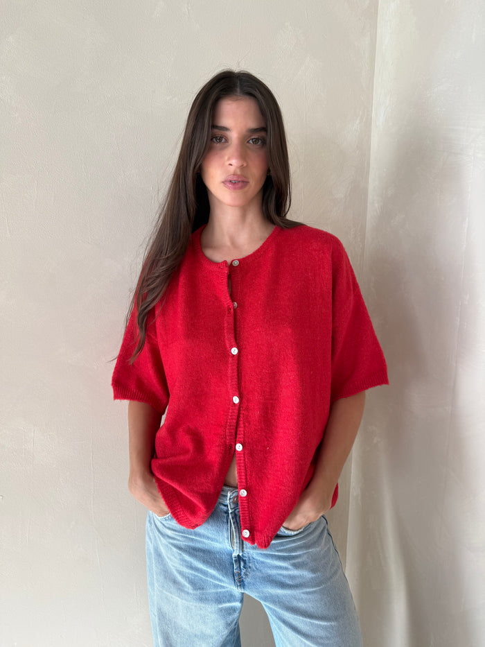 Red SS Cardigan
