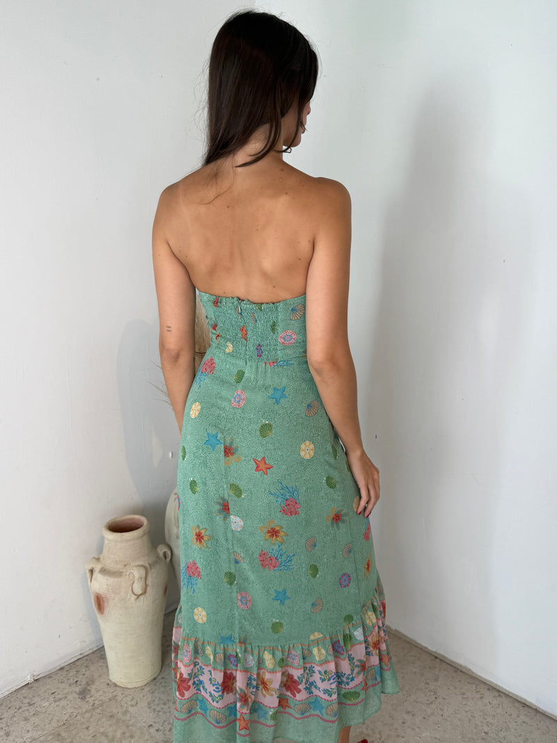 Summer Printed Tube Dress