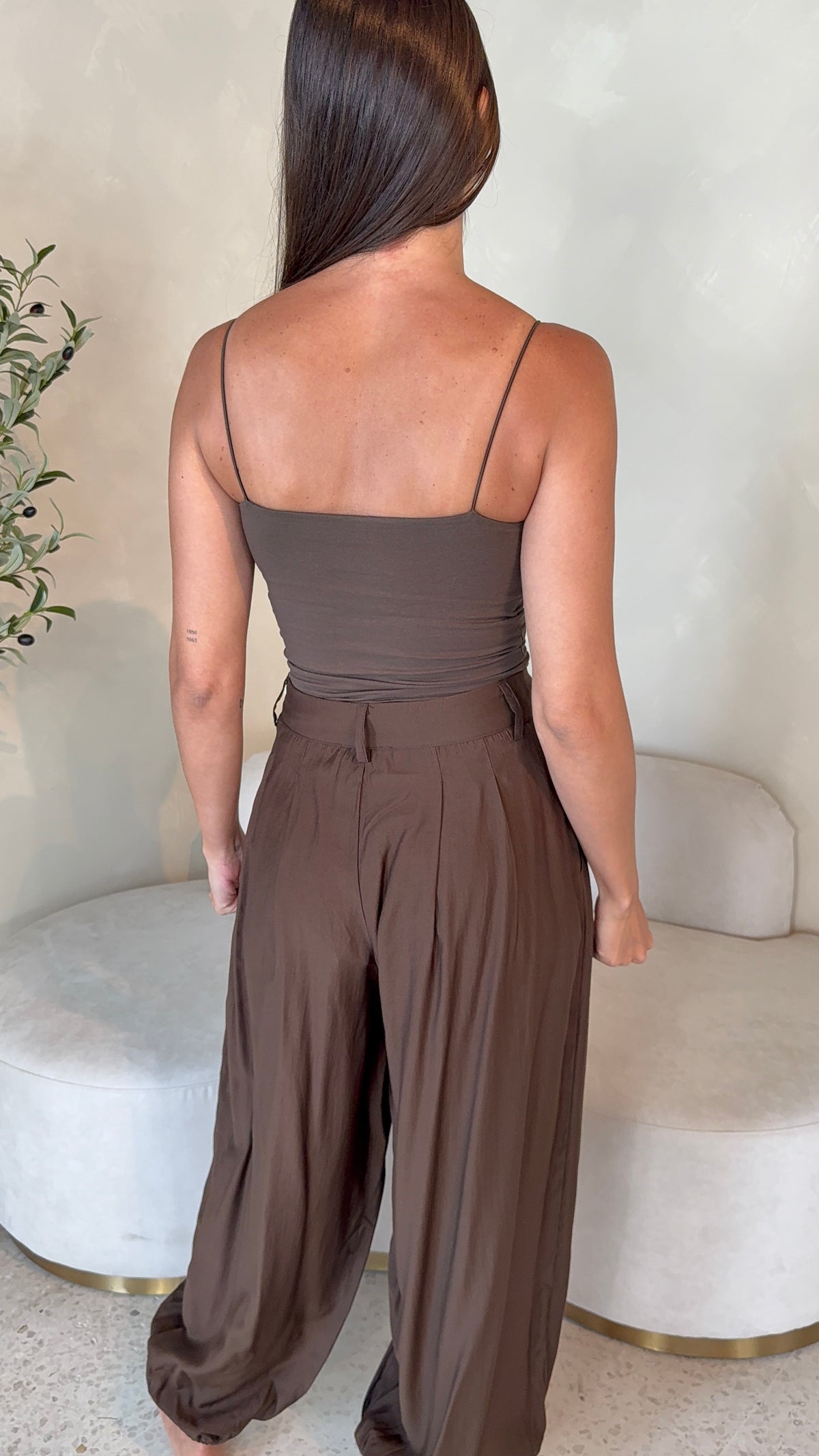 Choco Strappy Top