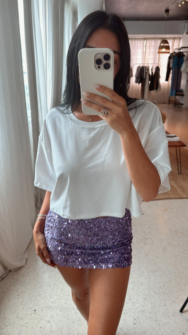 Sequins Mini Skirt