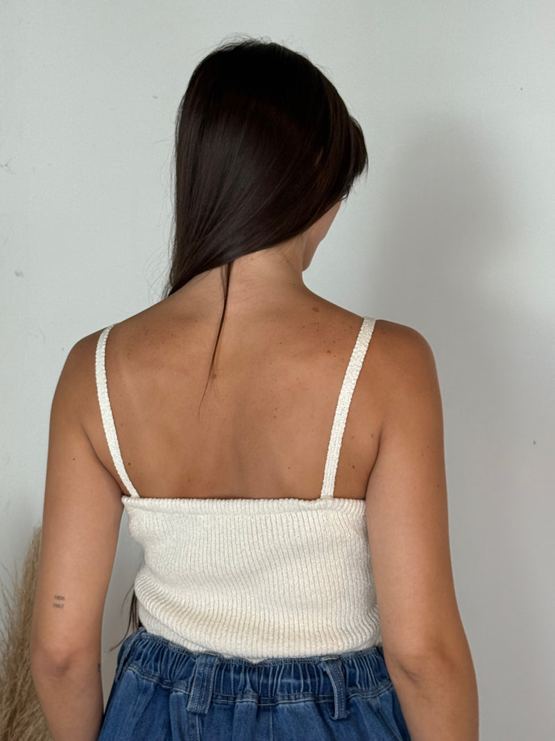 Knitted Vanilla Tank