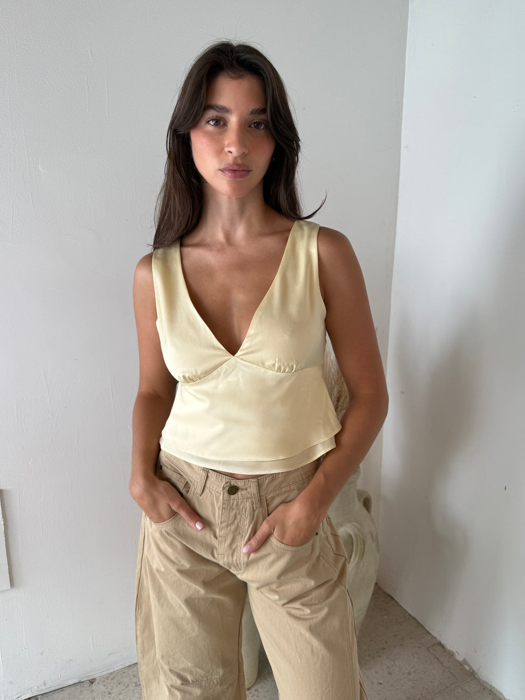 Butter Satin Top