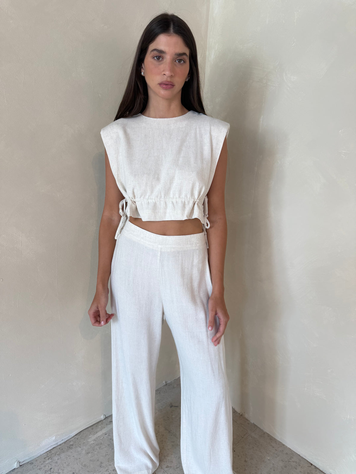 Oatmeal Crop Top & Pant Set