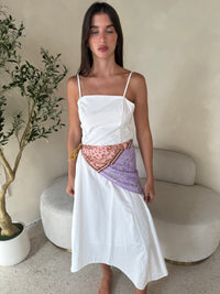 Scarf Tie Midi Dress
