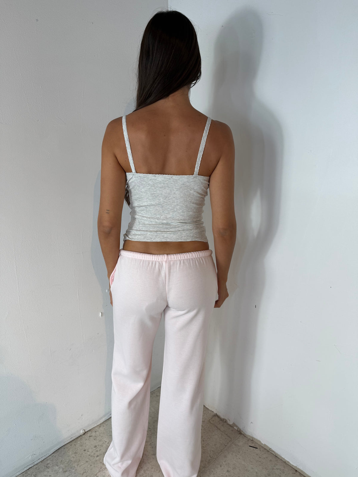 Pale Pink Fleece Pants