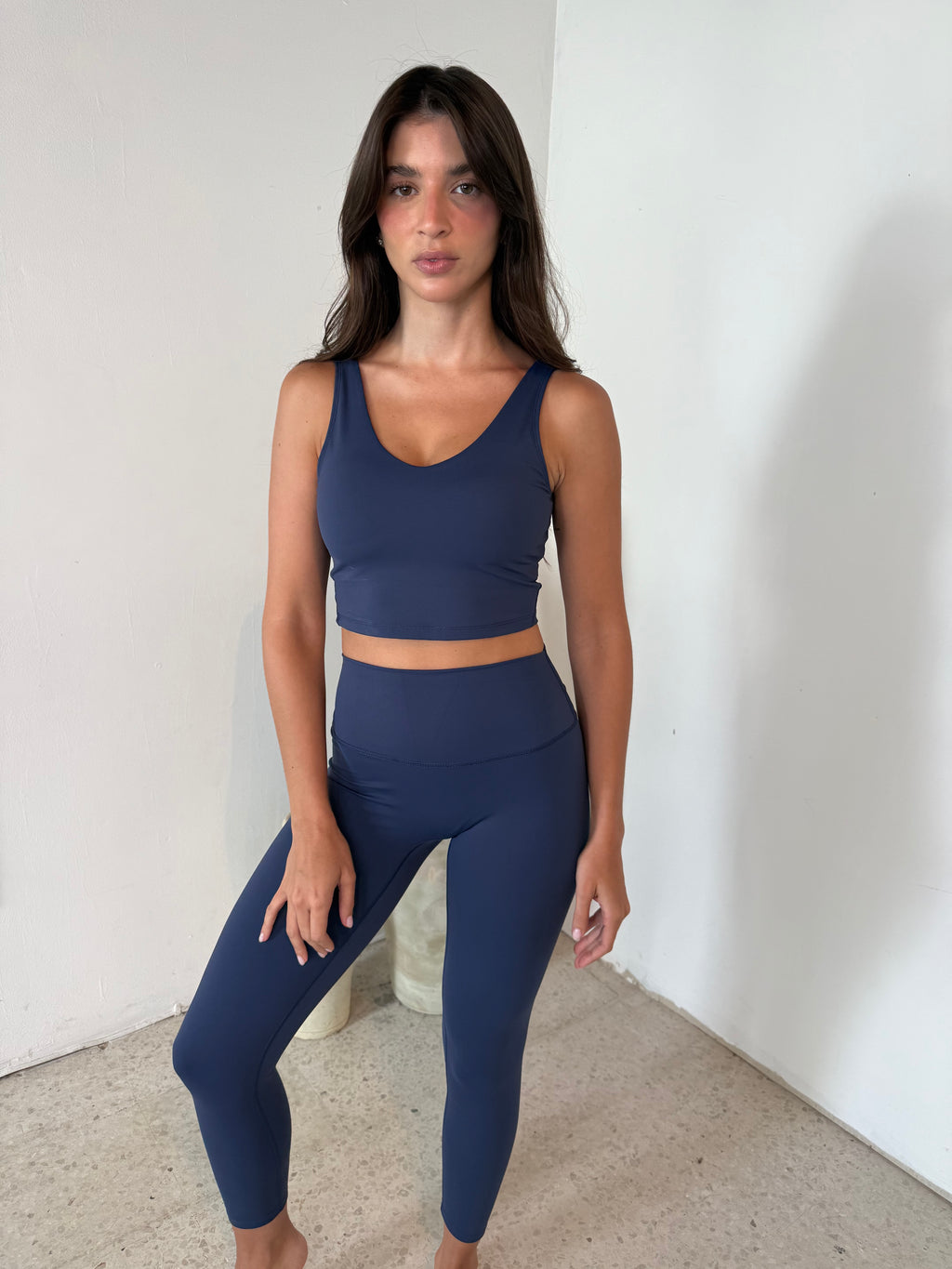 Navy Performance Top & Legging Set
