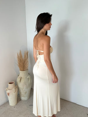 Shirred Tube Top & Ruffle Skirt Set