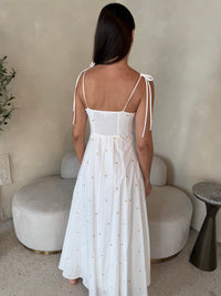 Gold Star Strappy Maxi Dress