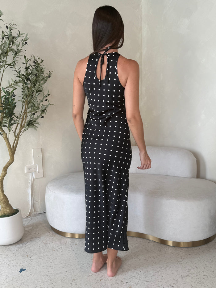 Polka Satin Dress