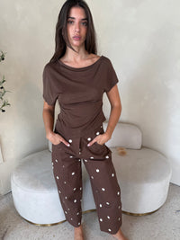 Aubrey Asymmetrical Draped Top