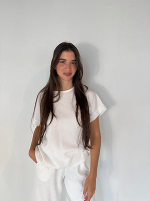 White Waffle Lounge Set