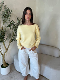 Butter Yellow LS Pullover