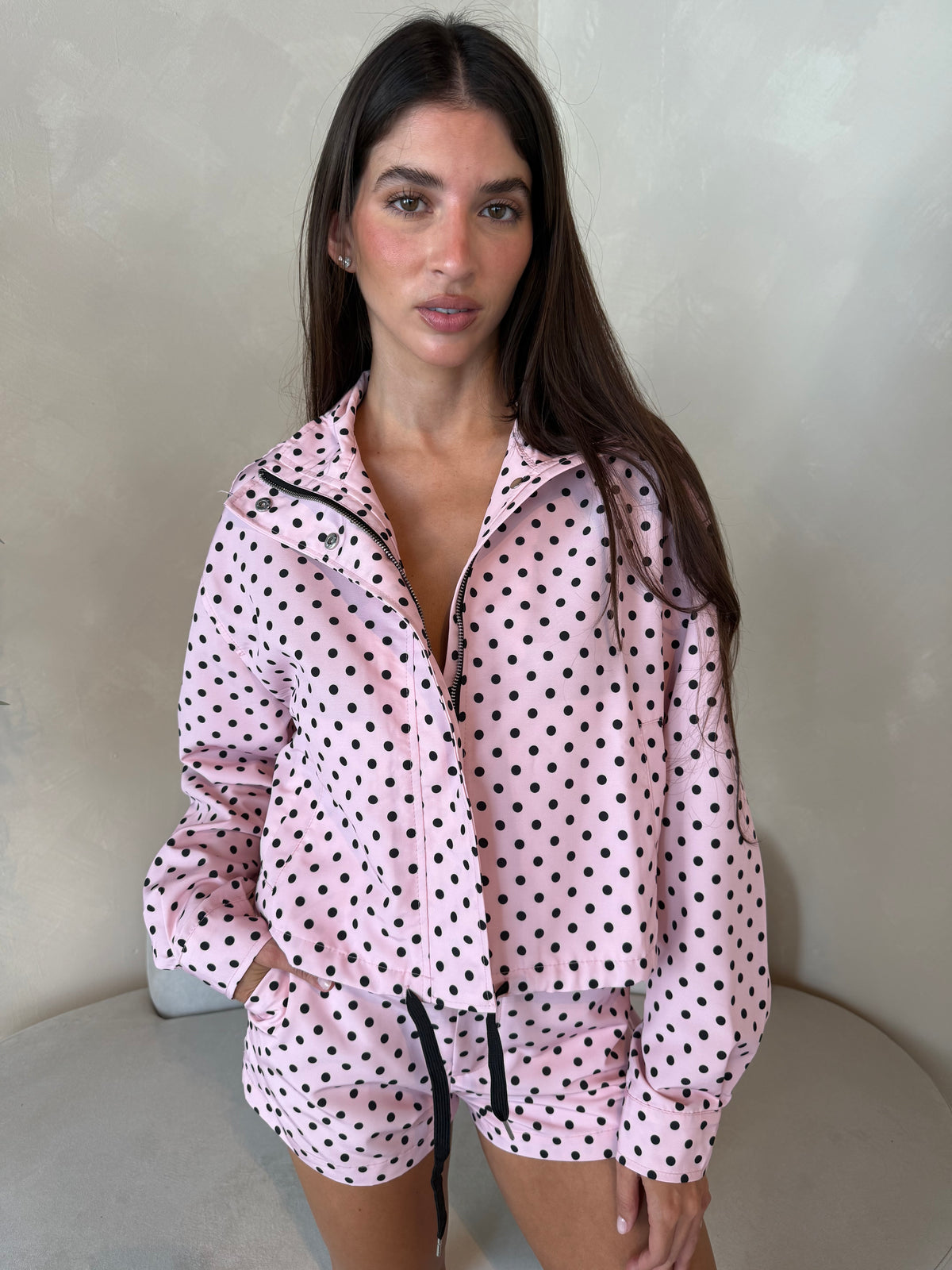 Polka Jacket & Short Set
