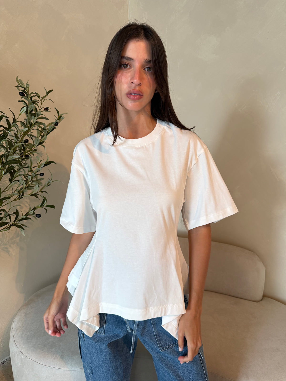 Peplum Cotton Top