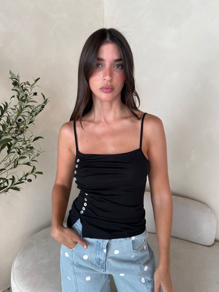 Button Asymmetrical Tank