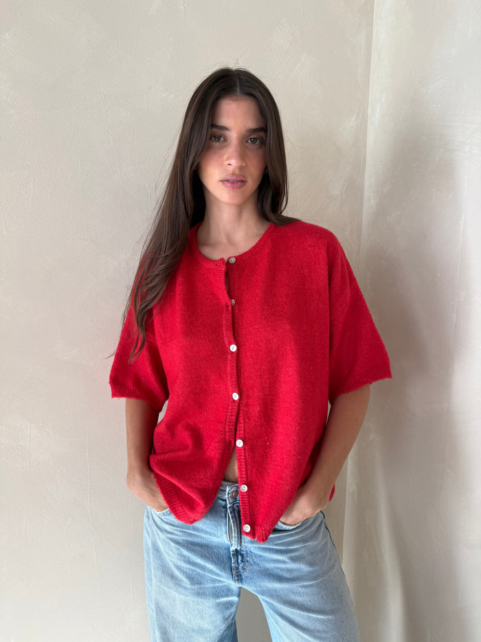 Red SS Cardigan