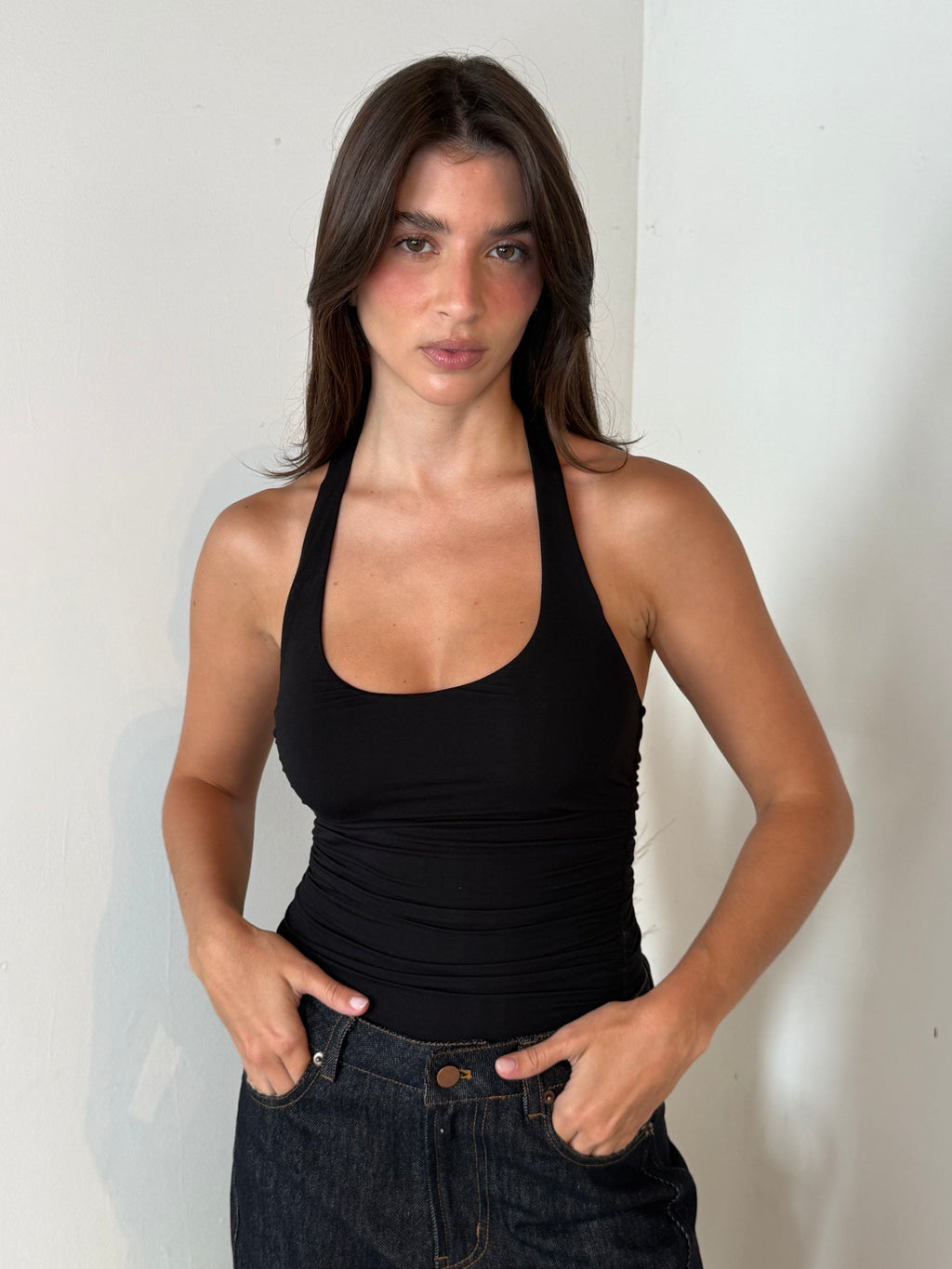 Halter Ruched Top