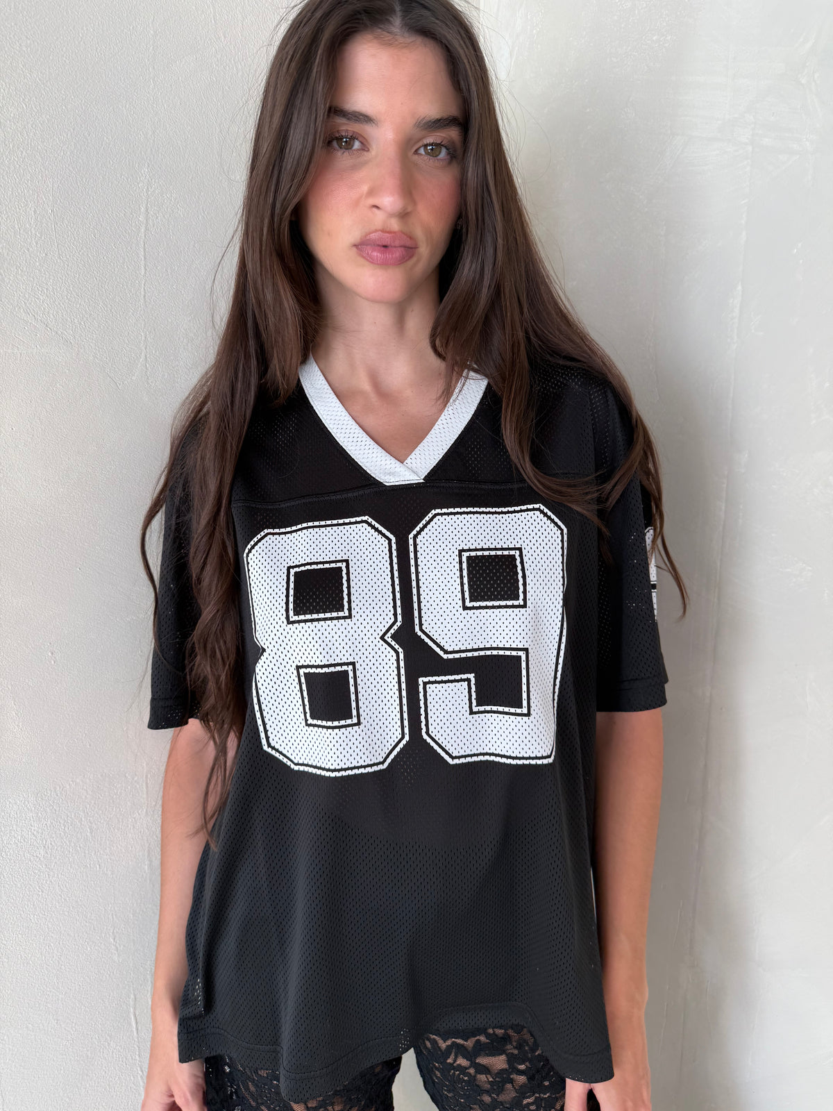 Black 89 Graphic Mesh Tee