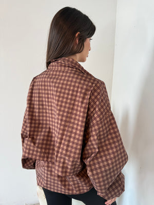 Plaid Oversized Jacket