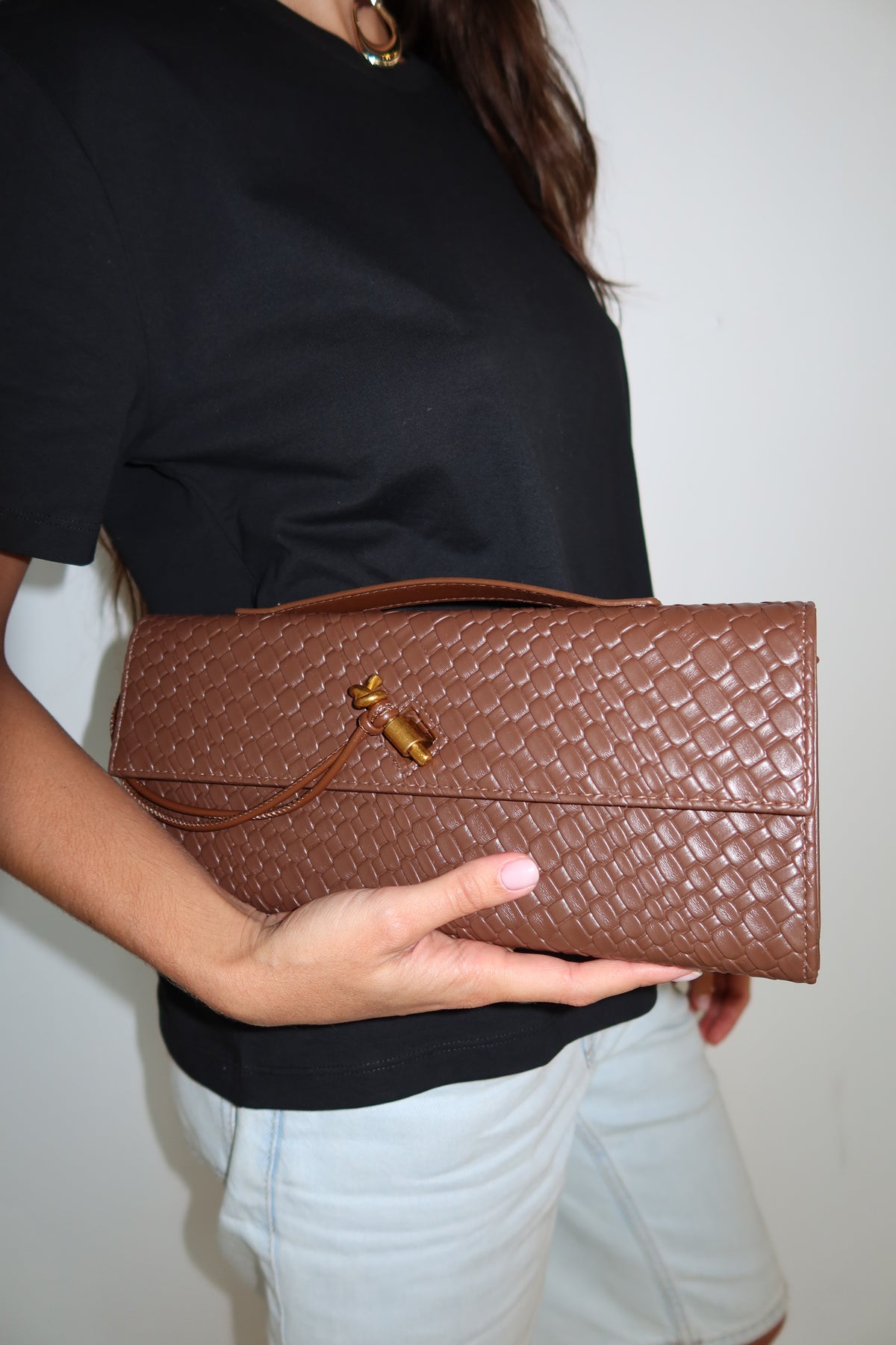 Braided Brown Bag