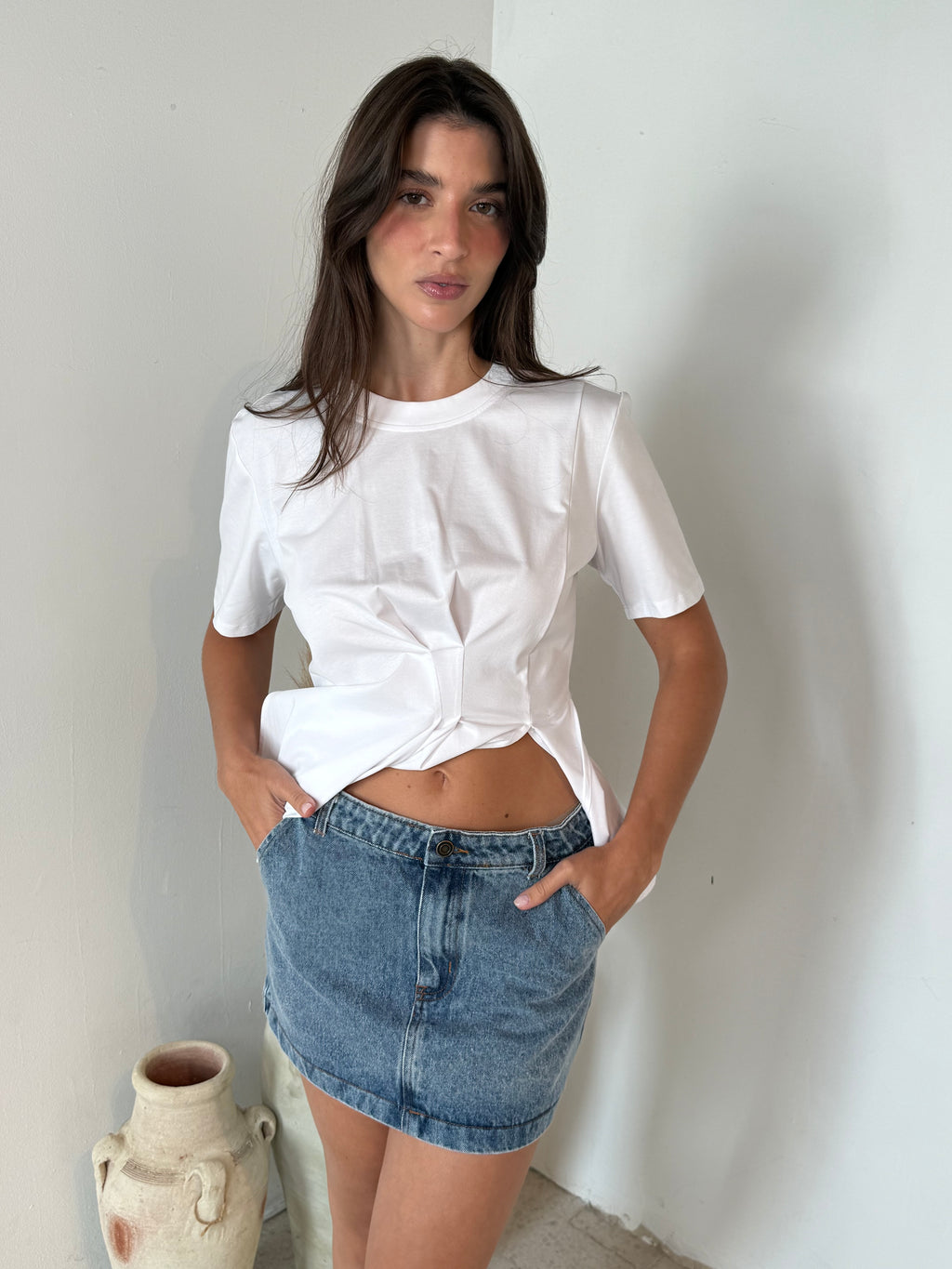 Denim Mini Skirt