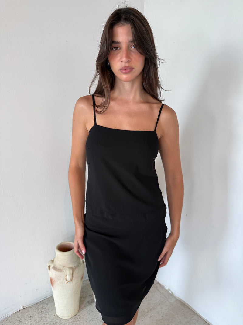 Layered Cami Top & Skirt Set