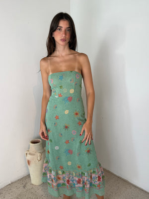 Summer Printed Tube Dress