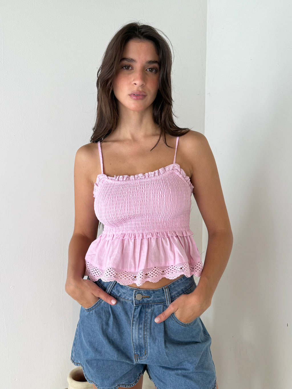 Smocked Cami Top