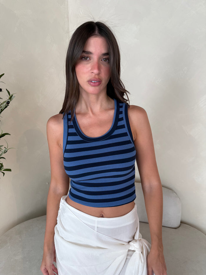 Stripe Ribbed Tank
