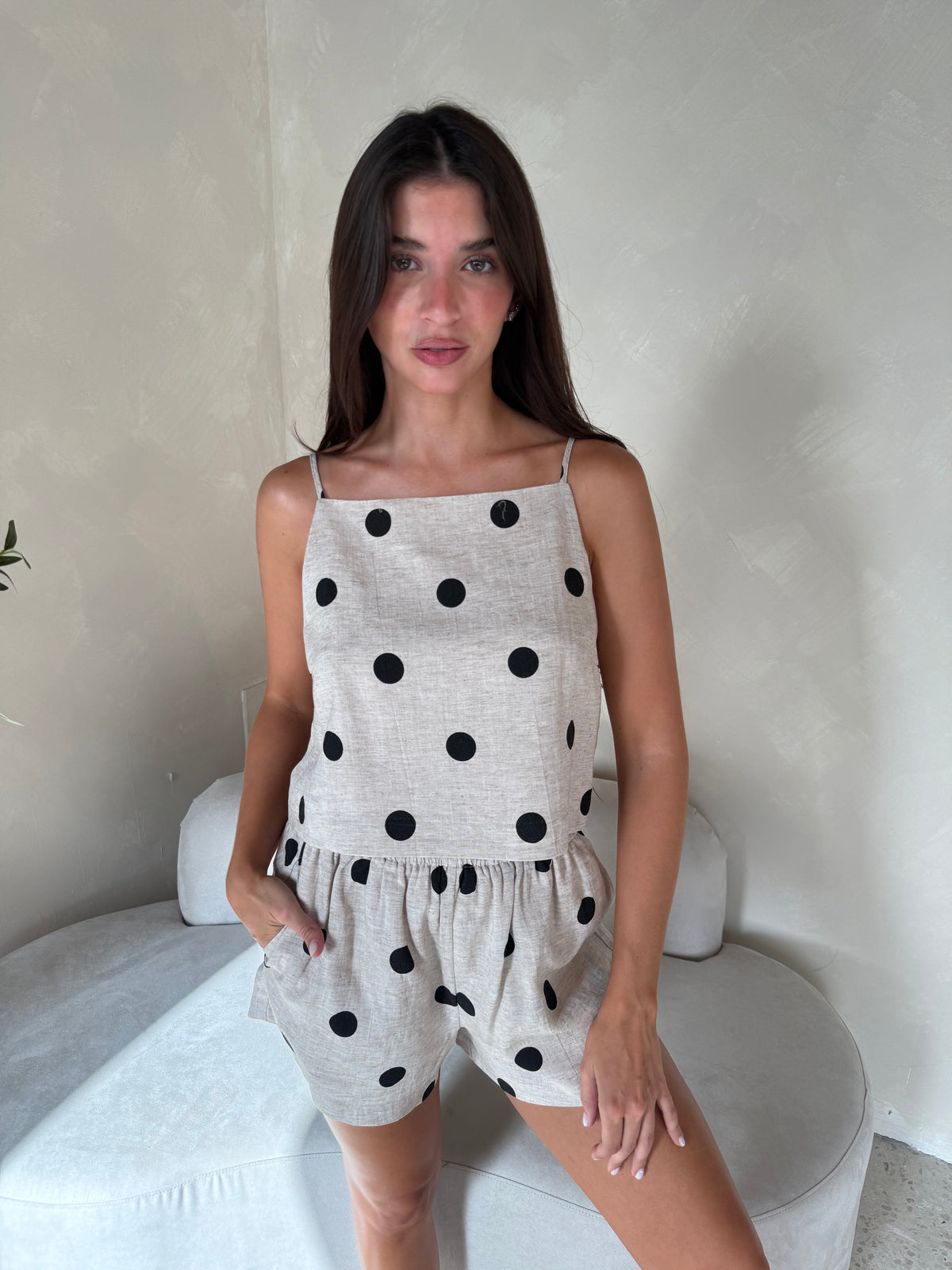 Polka Top & Short Set