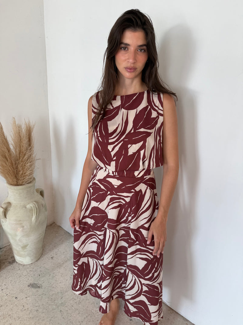 Lucca Brown Leaf Set