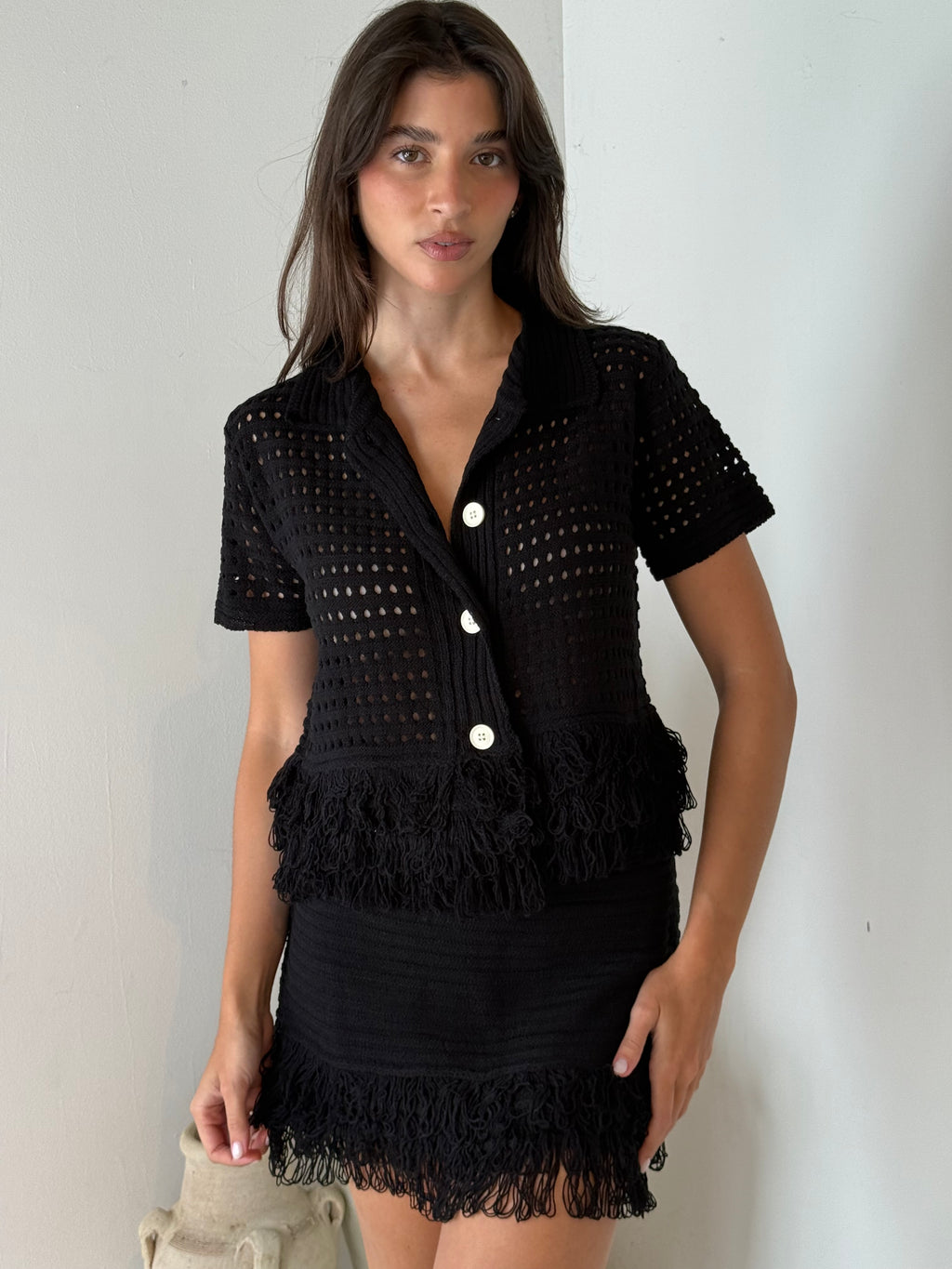 Fringe Knit Set