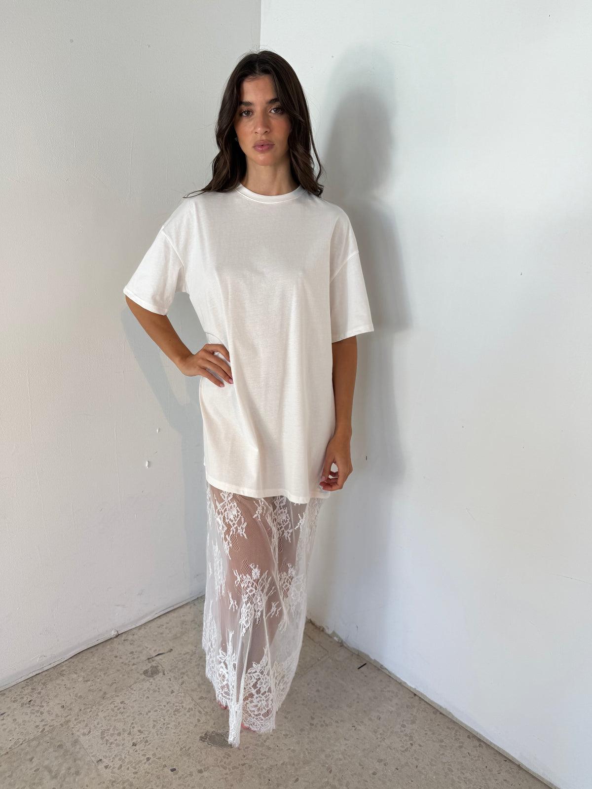 Tshirt Lace Dress