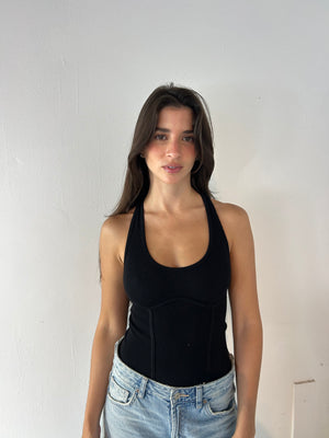 Ribbed Racerback Bodysuit